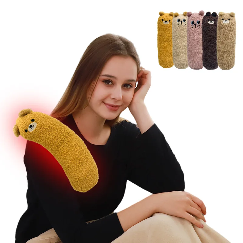Microwave Oven Heating Plush Doll Cute Heating Doll Pillow Pad Hot Compress Ceramsite Filling Menstrual Cramp Period Pain Relief portable hand warmer