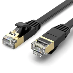 High - Speed CAT7 Ethernet Patch Cable - 10Gb RJ45 LAN Network Cord - 1m (Cat7 Flat Cable)
