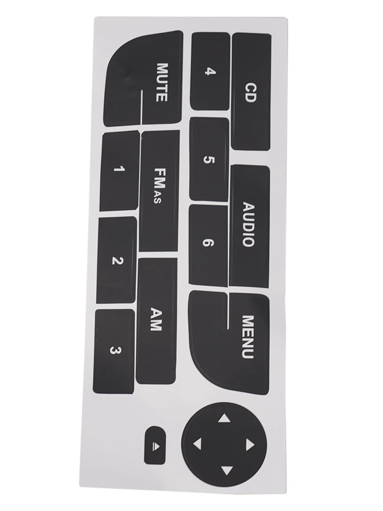

1Kit Car Interior Radio CD Key Repair Sticker Refurbishment Protector Repair Decals Matte Black Interior ForGrand Punto
