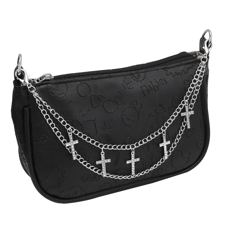 Multi-layer Metal Bag Chain DIY Handles Butterfly Heart Star Pendant Shoulder Bag Chain Replacement Accessories Pearl