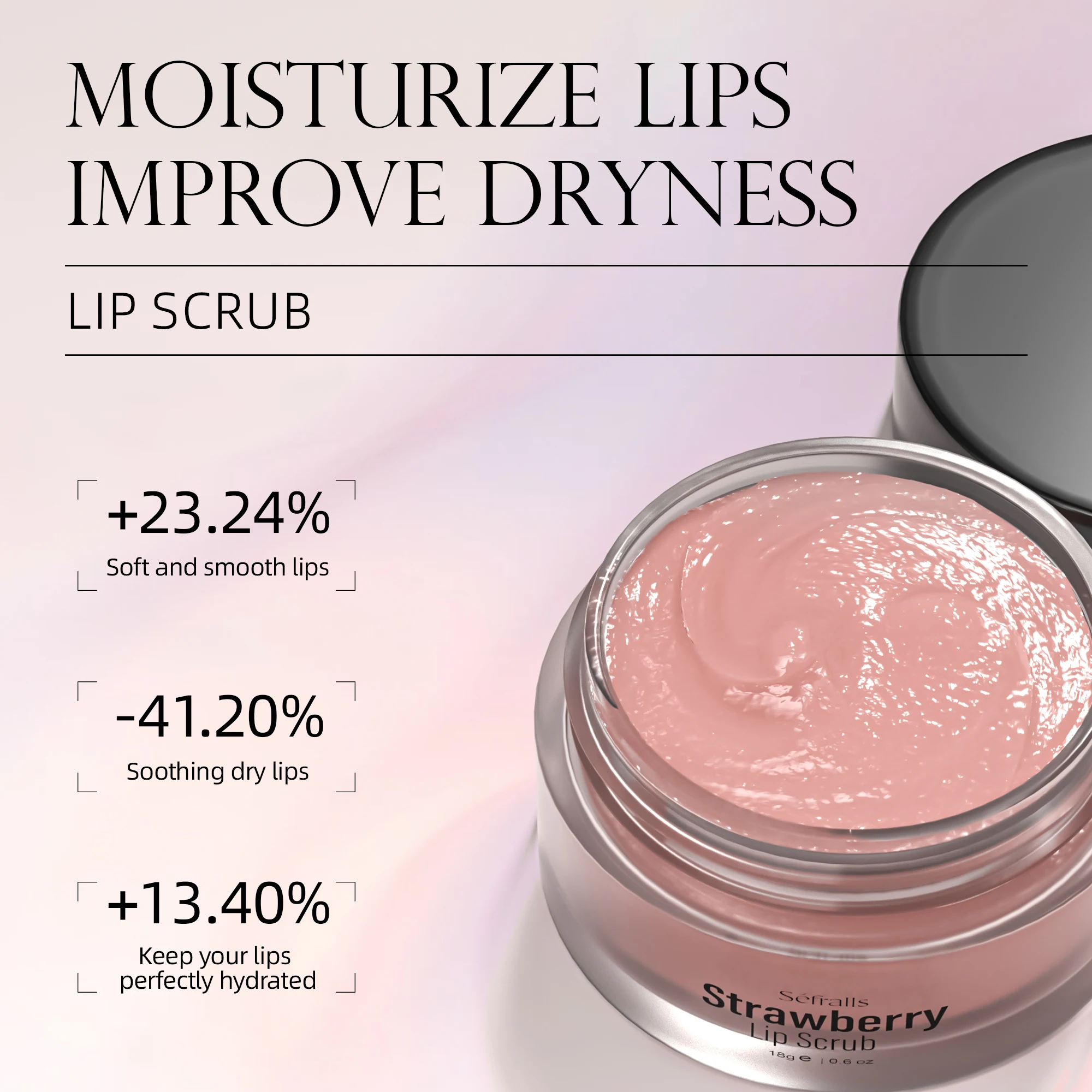 Mirror Gloss Lip Glaze Lip Scrub Non-Stick High Shine Plumping Hydrating Vegan Cruelty-Free 5pcs 4pcs