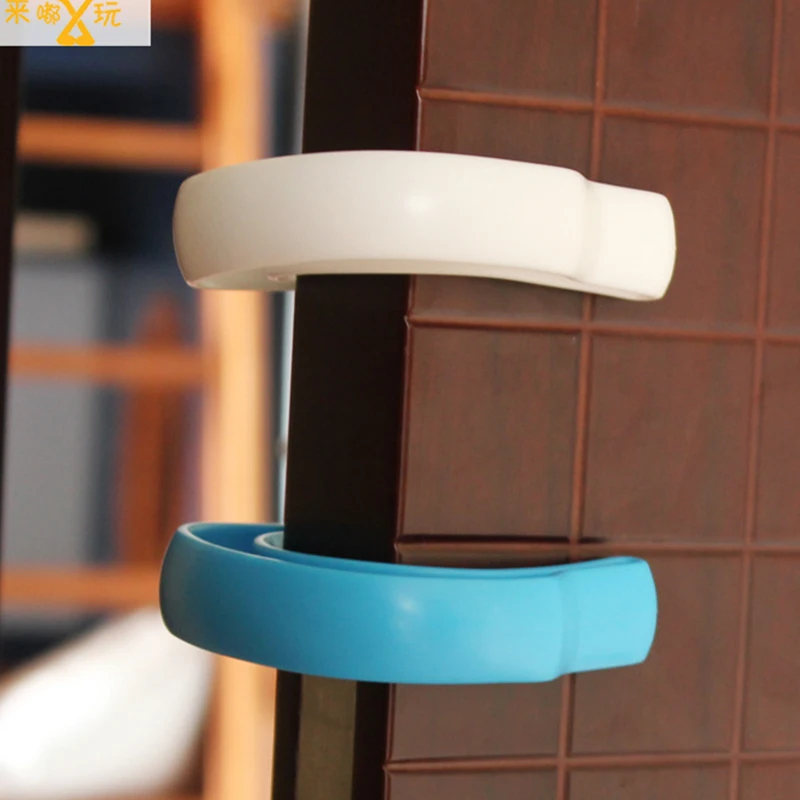 First Responder Door Jam Security Stops Edge Plastic C-Shaped Wedge Children Protection Locks Finger Safe Door Stopper