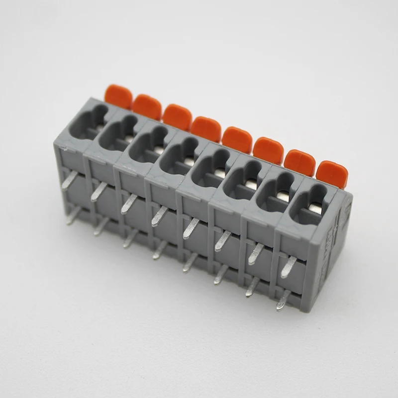 Wire Connectors 25Pcs/50PCS PCB terminal block DA806R 2604 2.5mm&sup2; spacing 5.0 mm pitch gray 2604-1102 3 4 5 6