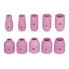 55pcs TIG Welding Torch Accessories Kit Stubby Alumina Nozzle Stubby Gas Lens for TIG WP-17/18/26 Welding Equipment 5