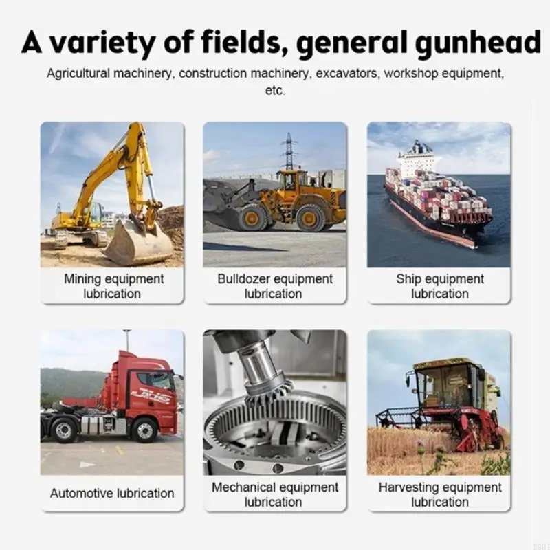 D5BE Efficient Single Handle Grease Guns with 30cm Tube for Hard to Reach Areas