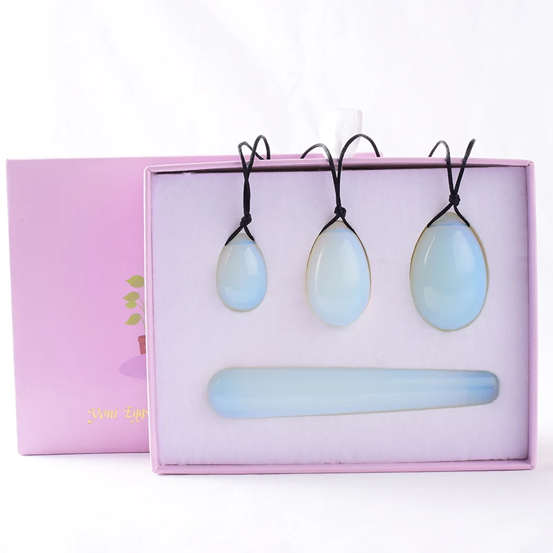 

Natural Oplite Yoni Egg Yoni Wand Set Women Kegel Exercise Vaginal Muscles Tightening Ball Kegel Eggs Reiki Healing Gemstone