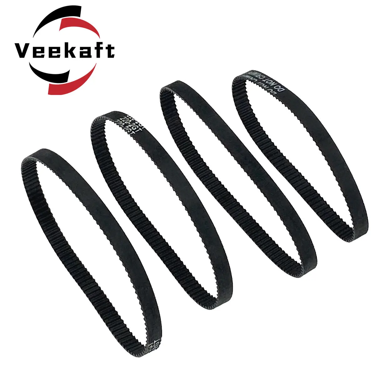 Rubber Timing Belt 3D Printer Parts GT2 6mm Closed Loop 162-190mm 2GT 1pcs rubber belt,transmission drive belt,synchronous belt