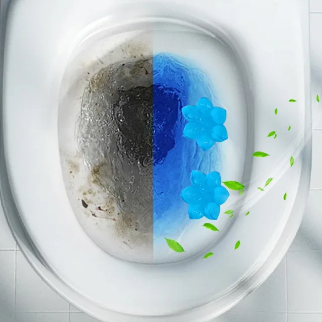 5/1PCS Detergente per WC Gel Fiore Scarico Aromatico Detergente per la pulizia della toilette Deodorante per ambienti Rimuovere gli odori Strumenti per il bagno domestico 3