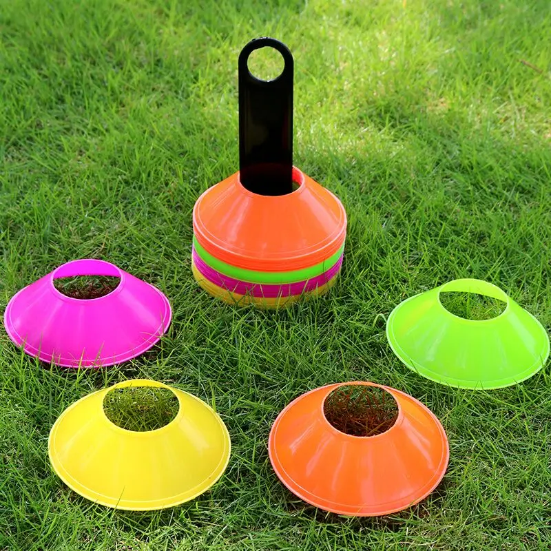 50pcs/lot Outdoor Sport Football Training Disc Cones Track Space Marker Inline Skating Cross Speed Training