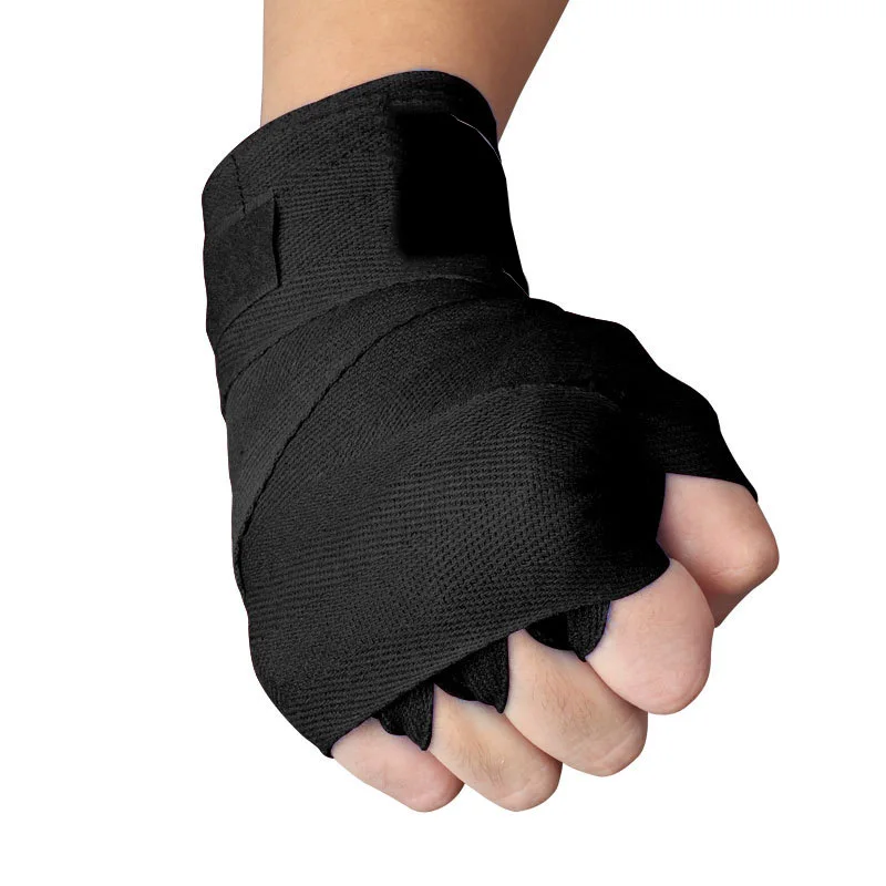 2PCS 1.5/2/3/5M Boxing Training Bandages Cotton Sport Bandages Sanda Kick Boxing Mma Hand Gloves Wraps Belt Boxing Gym Equipment 3