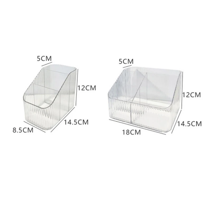 Transparent acrylic cosmetic storage box plastic grid lipstick box makeup brush bucket 4