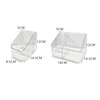 Transparent acrylic cosmetic storage box plastic grid lipstick box makeup brush bucket 4
