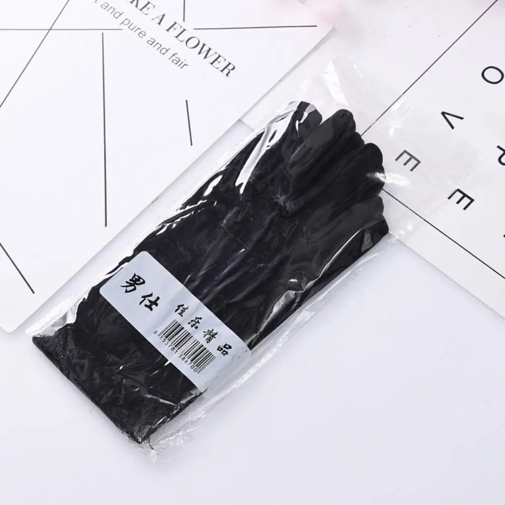 Weiche weiße Baumwollhandschuhe, dünne Hand, feuchtigkeitsspendende formelle Baumwollhandschuhe, schwarze und weiße Handschuhe, Schmuckinspektions-Fahrhandschuhe – Detail 10