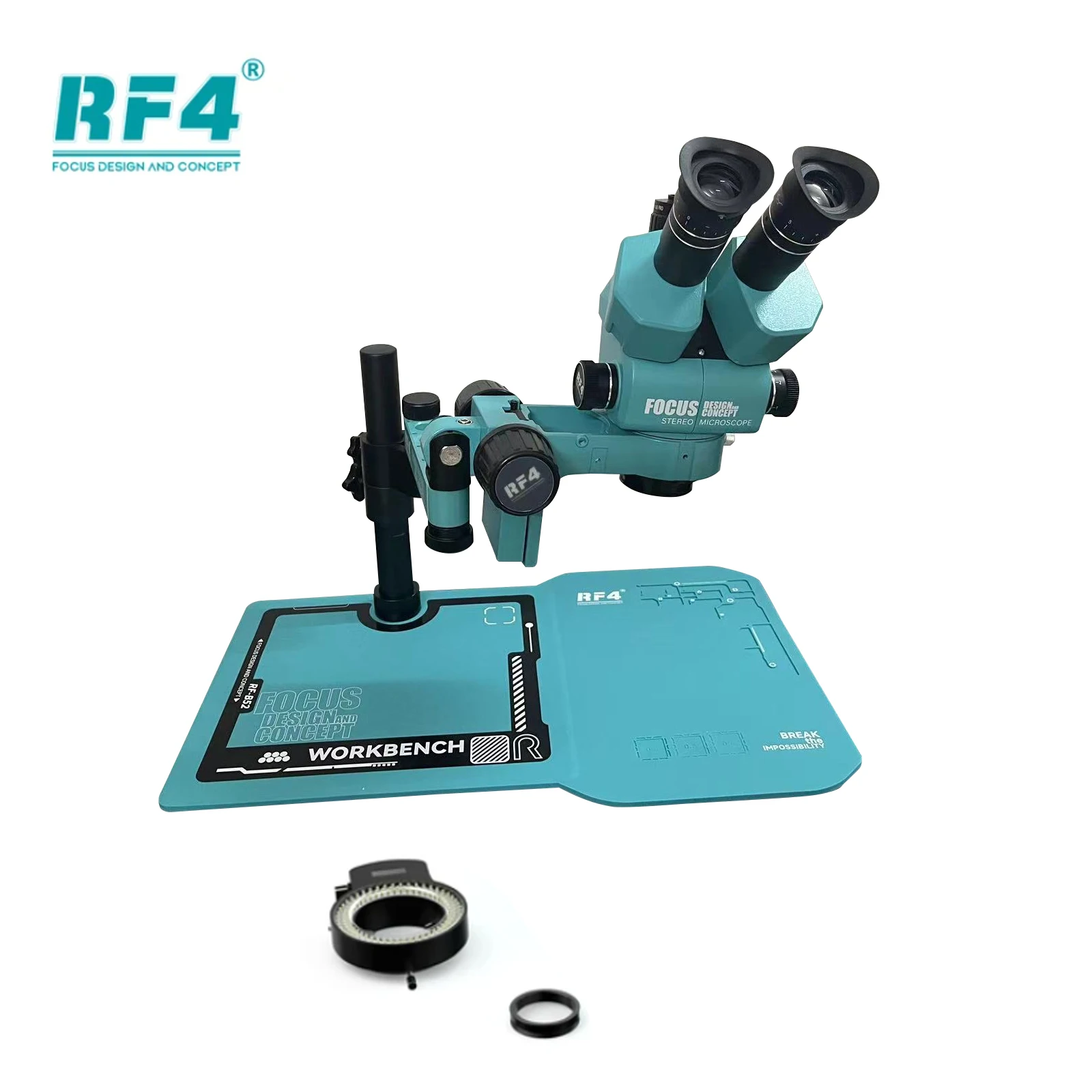 RF4 Multifunctional Silicone Built-in Metal Microscope Base