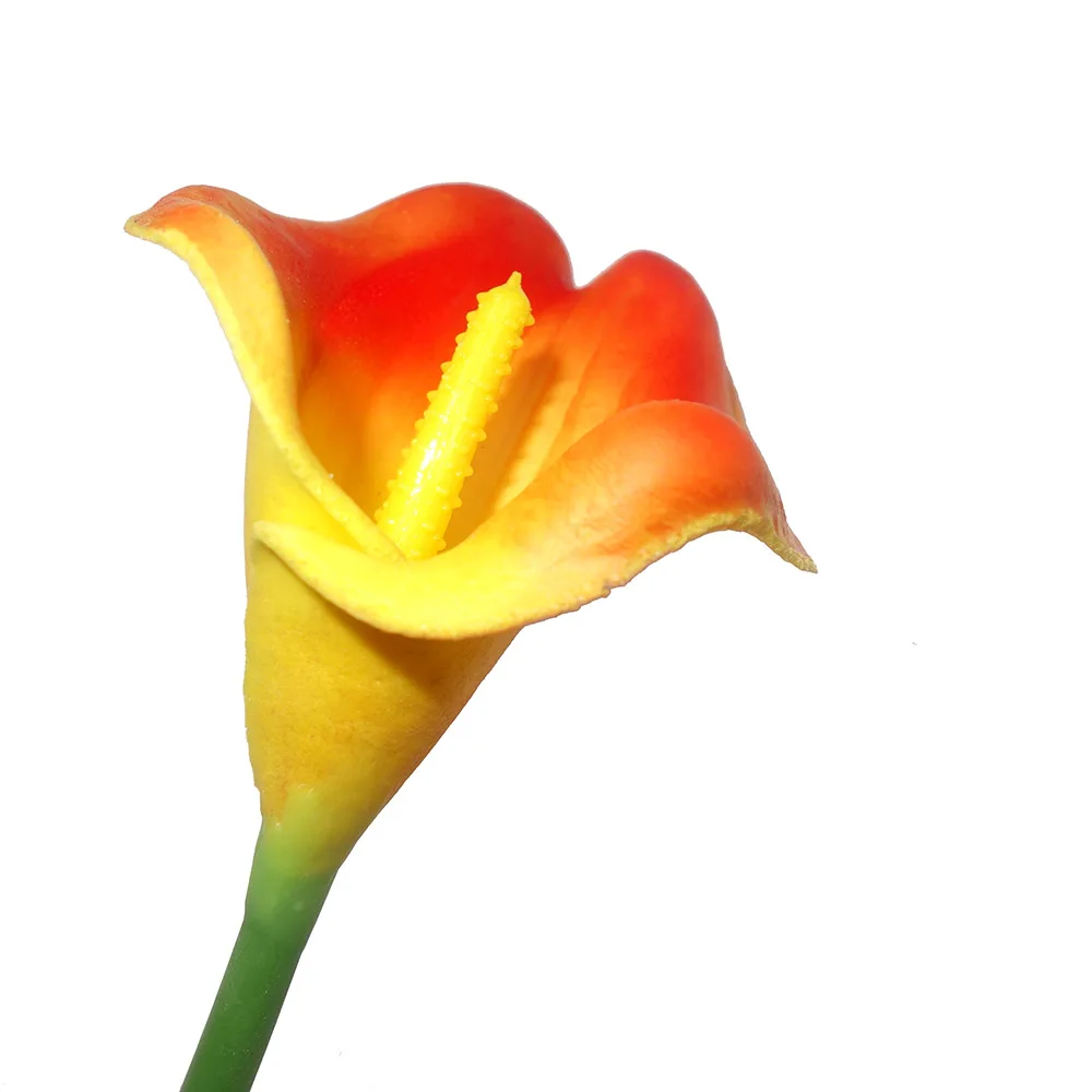 PU Fake Flower Artificial Calla Lily for Home Decor Wedding Bridal Bouquet Home Table Flower Bouquet Decor For Mother's Day