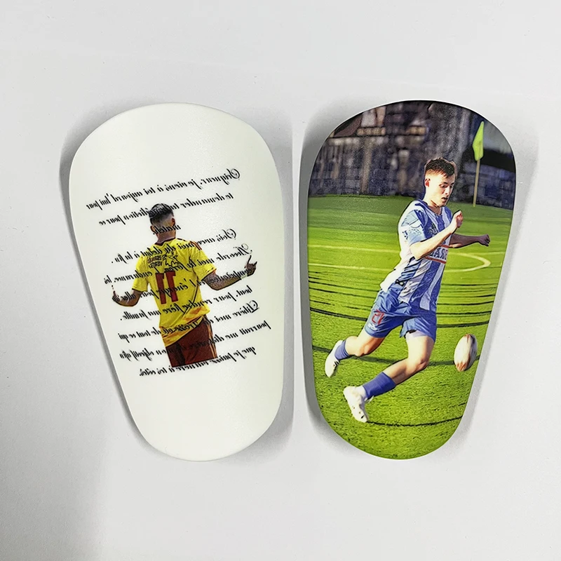 Customized Children Adult 5-8CM Super Mini Shin Guards Personal Photo Customization Football Shinpads kids Christmas Gift