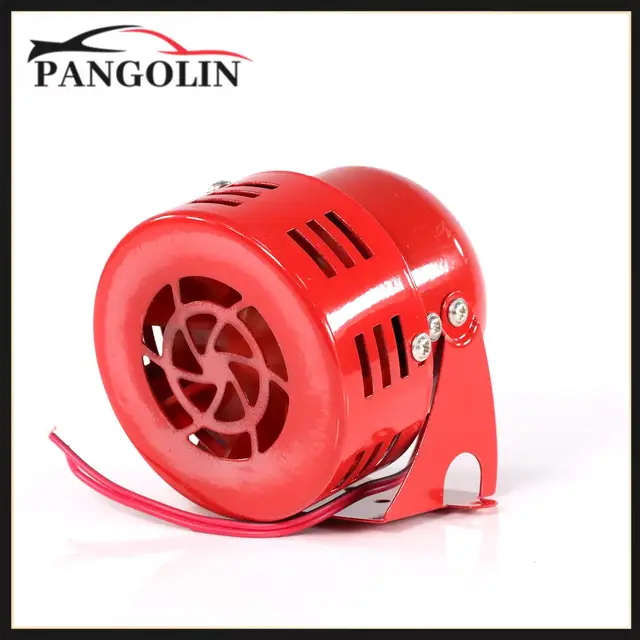 12v 300db Red Mini/Compact Electric Motor Air Raid Horn Siren Alarm Car/Truck Car Horns Alarms Multi-tone Interior Parts