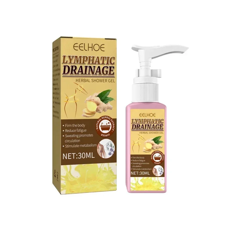 Women Lymphatic Drainage Herbal Shower Gel 30ml Slimming Weight Loss Deep Cleaning Body Wash sculping firming skin Shower Gel body wash