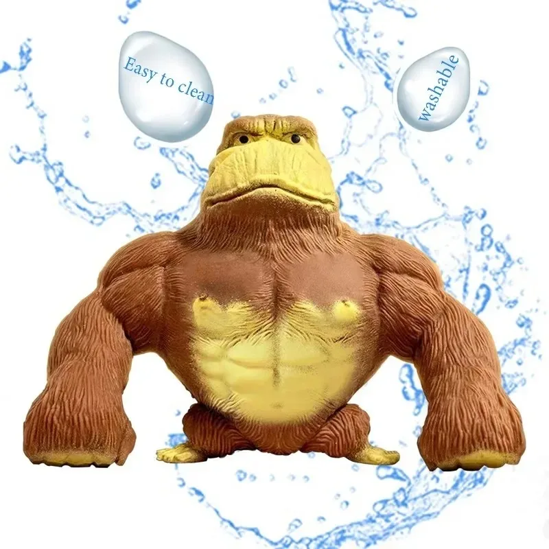 Elastic Squishy Gorilla: Creative Animal Gift