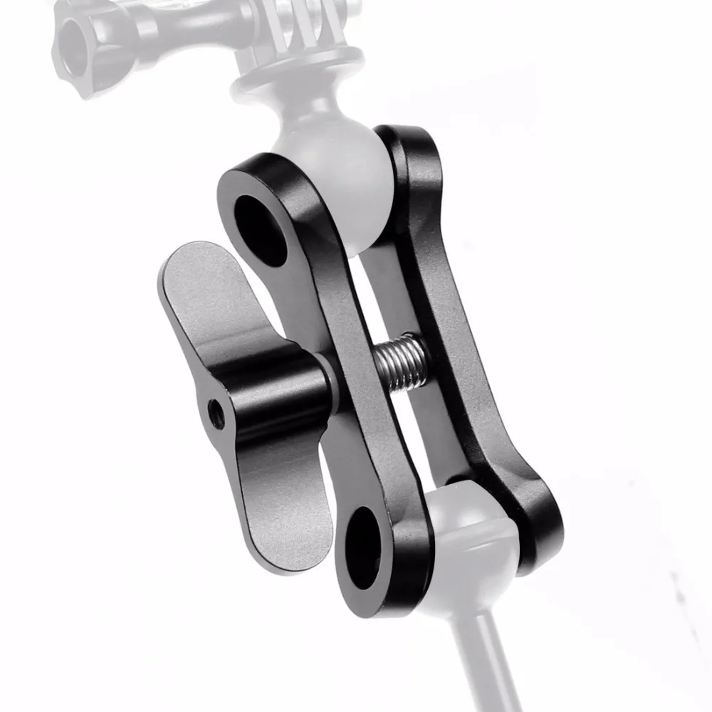 BGNING Aluminium 1inch Ball Kopf Clamp CNC Tauchen Wasserdichte Upgrade Erweitert Schmetterling Clip für GoPro SLR Unterwasser Fotografie – Detail 11