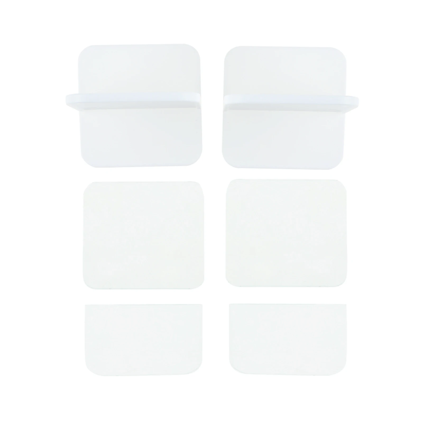 2pcs Adhesive Furniture Anchor No-drill ABS Anti-tip Baby Proofing Cabinet Strap Protect Kid Pet Safety Wall Secure Accessories