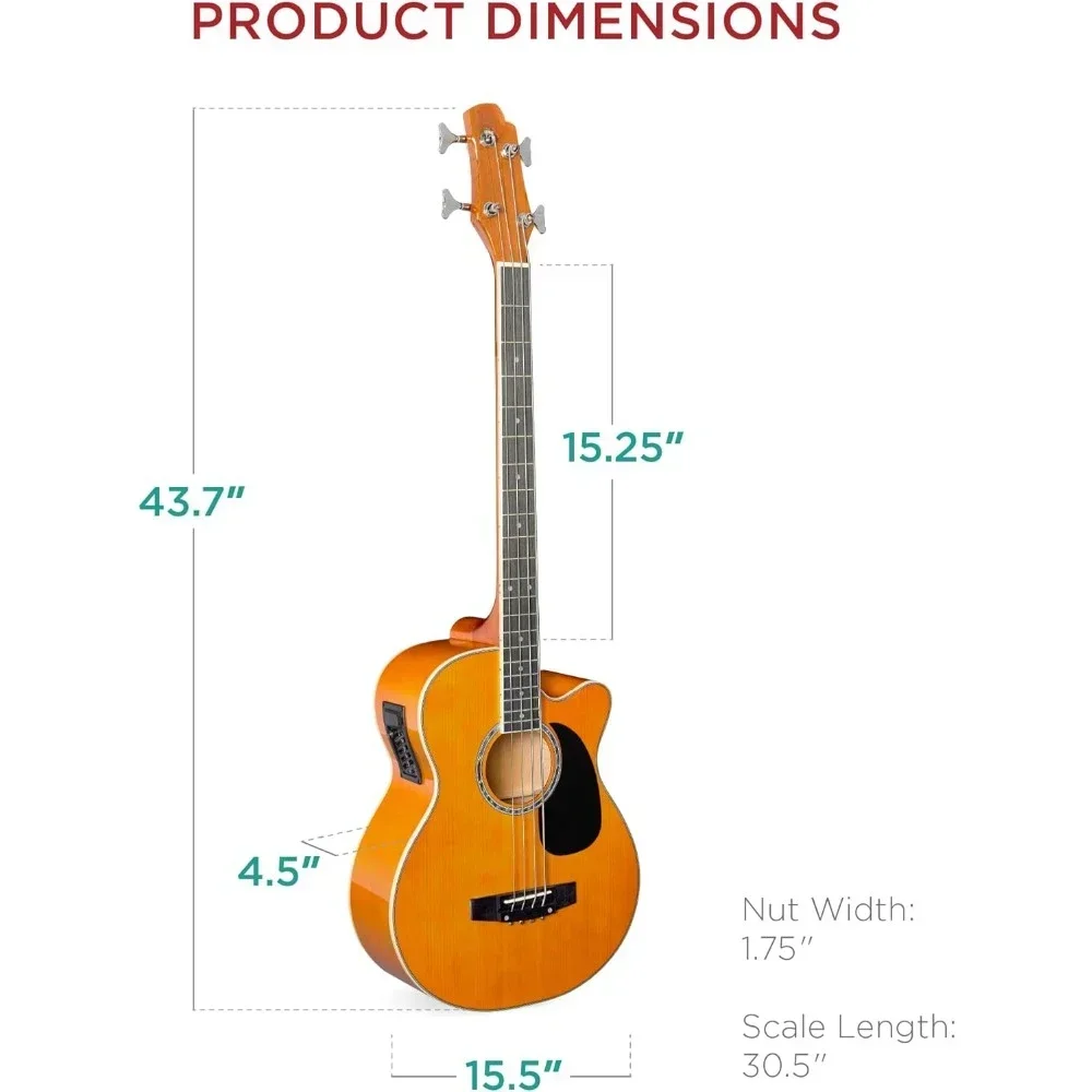 Guitar Accessories Portable Acoustic Electric Bass with Bag