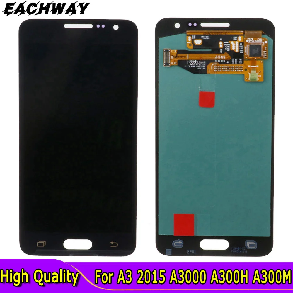 

AMOLED A300F For Samsung Galaxy A3 2015 A3000 A300H A300M LCD Display Touch Screen Digitizer Assembly 4.5" For Samsung A3 LCD