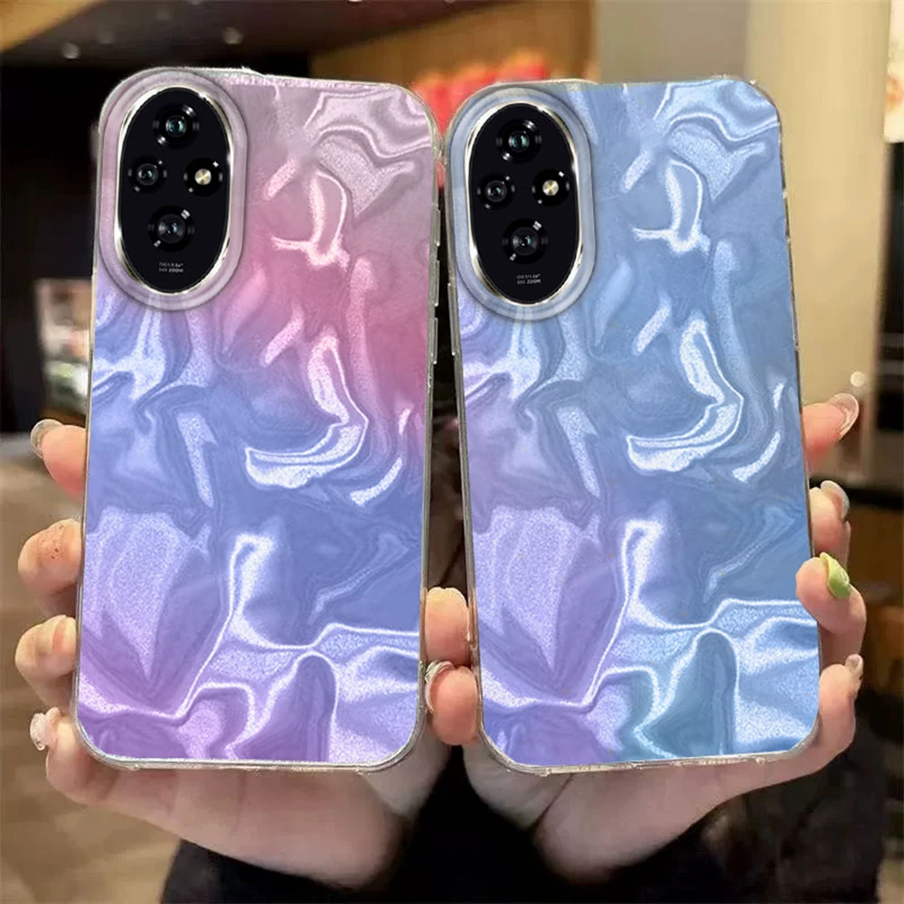 Colorful Gradient Silicone Bumper Phone Case