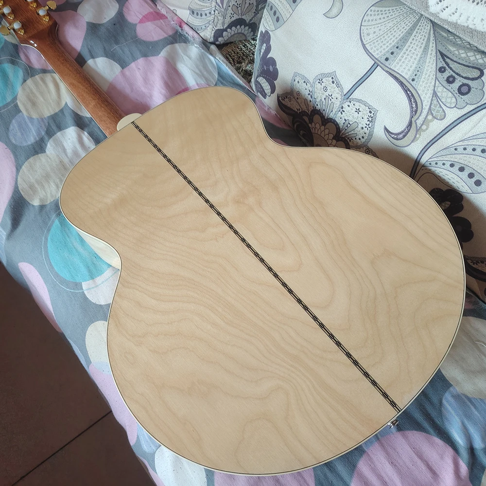 43 inch SJ-200 electric box acoustic acoustic guitar natural wood color Free delivery Stock