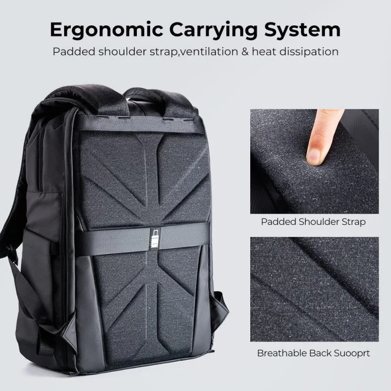 Sac photo Oxford grande capacité noir étanche pour appareil drone PC 15.6"