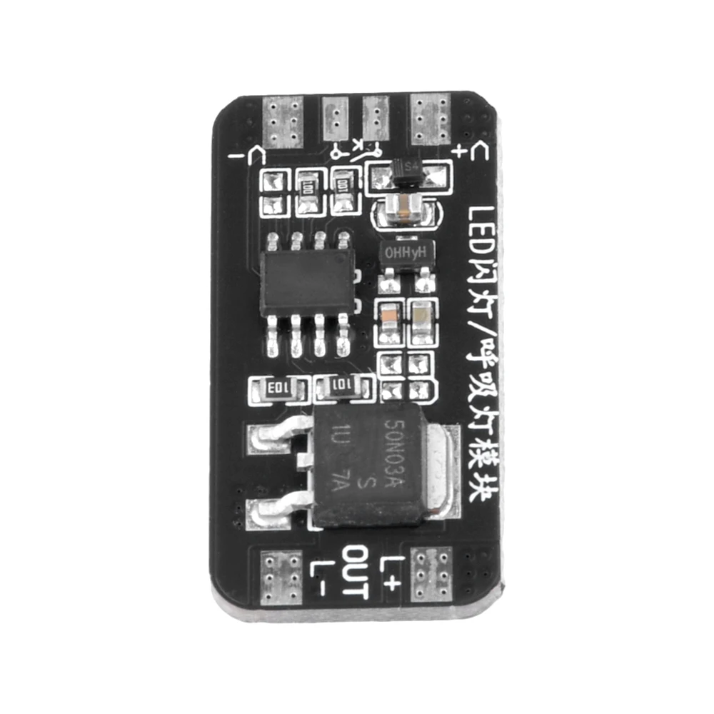 6A 72W DC3-24V Breathing Light Module Holiday Ambient Light Control Board Fast/slow Flashing Jog Mode Self-lock Mode