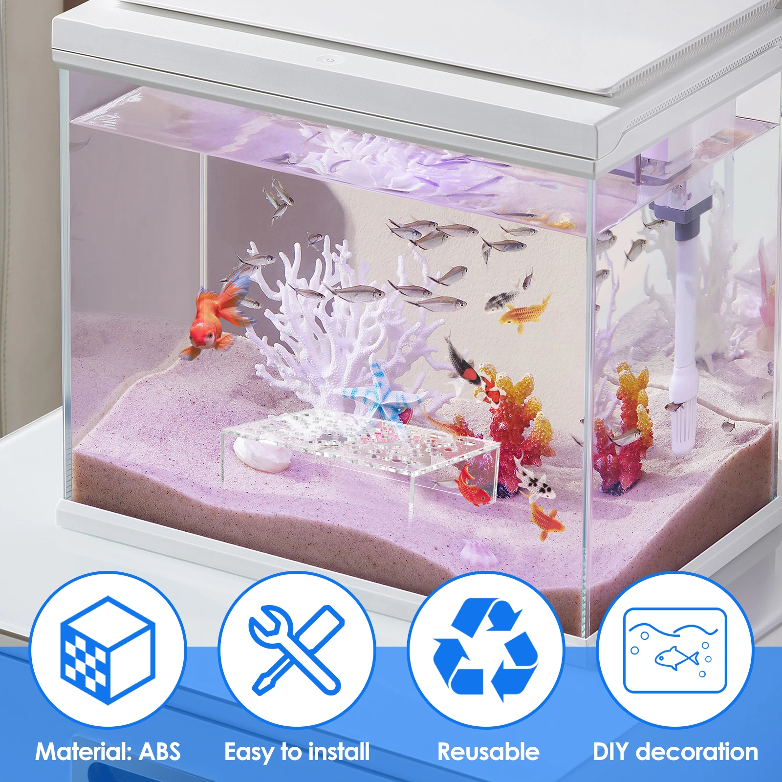 2/4Pcs Shrimp Breeding Cave Transparent Shrimp Tank Tunnel Aquarium Shrimp Hiding Cave Decorations for Fish Tanks Breeding Ponds