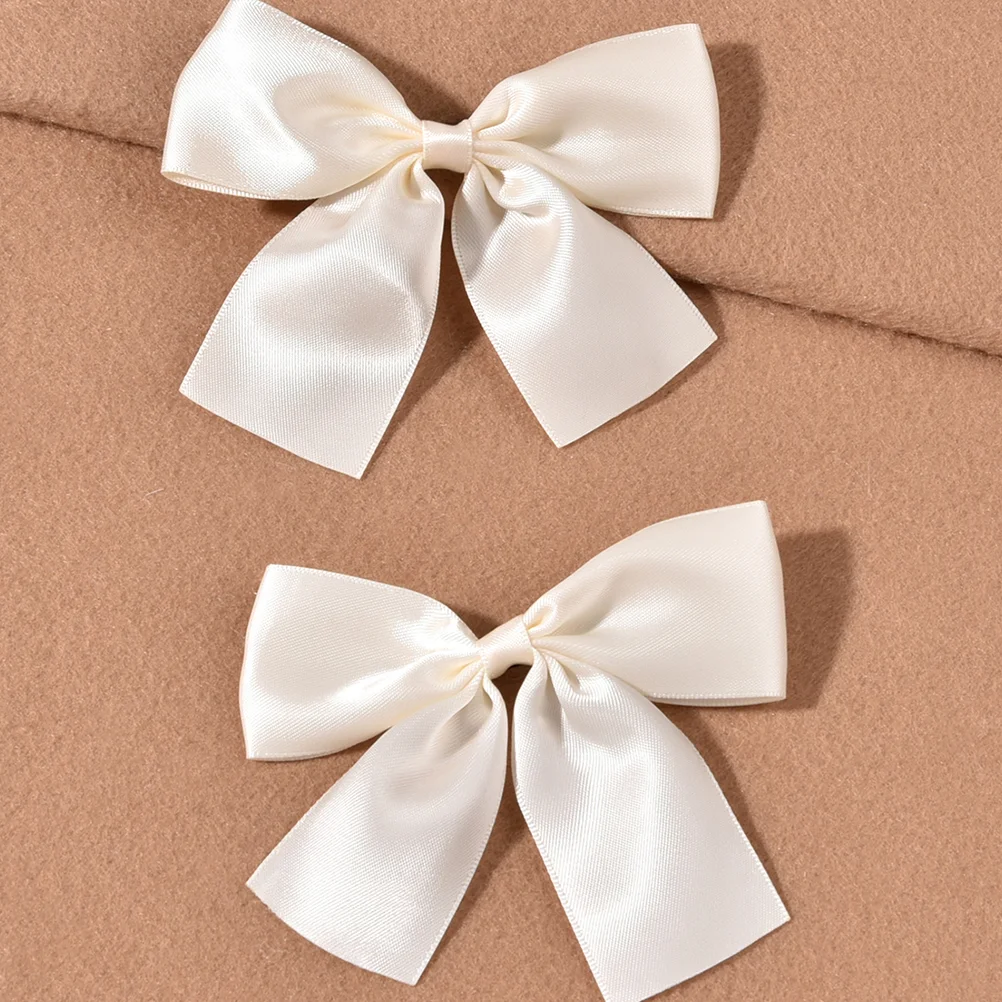 

Hair Bow Grosgrain Ribbon Color Hair Accessory White Elegant Hair Bow Clips for Wedding Party Bride Girl Little Teen Toddler,