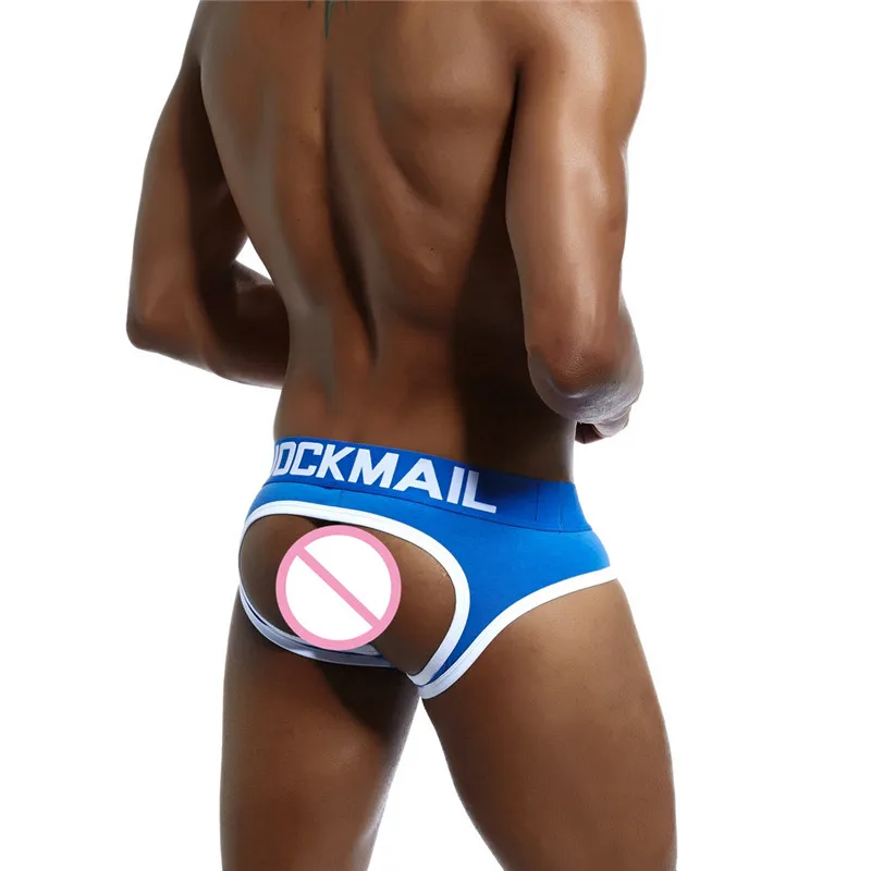 best mens underwear JOCKMAIL Brand Men Underwear Boxer shorts Backless Buttocks Cotton Sexy open back Gay Men Underwear JockStrap cuecas Gay panties mens boxers with pouch