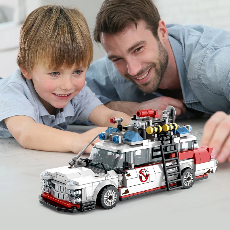 Mini Ghost Racing Car Building Blocks 562PCS MOC Model Car thumbnail 3