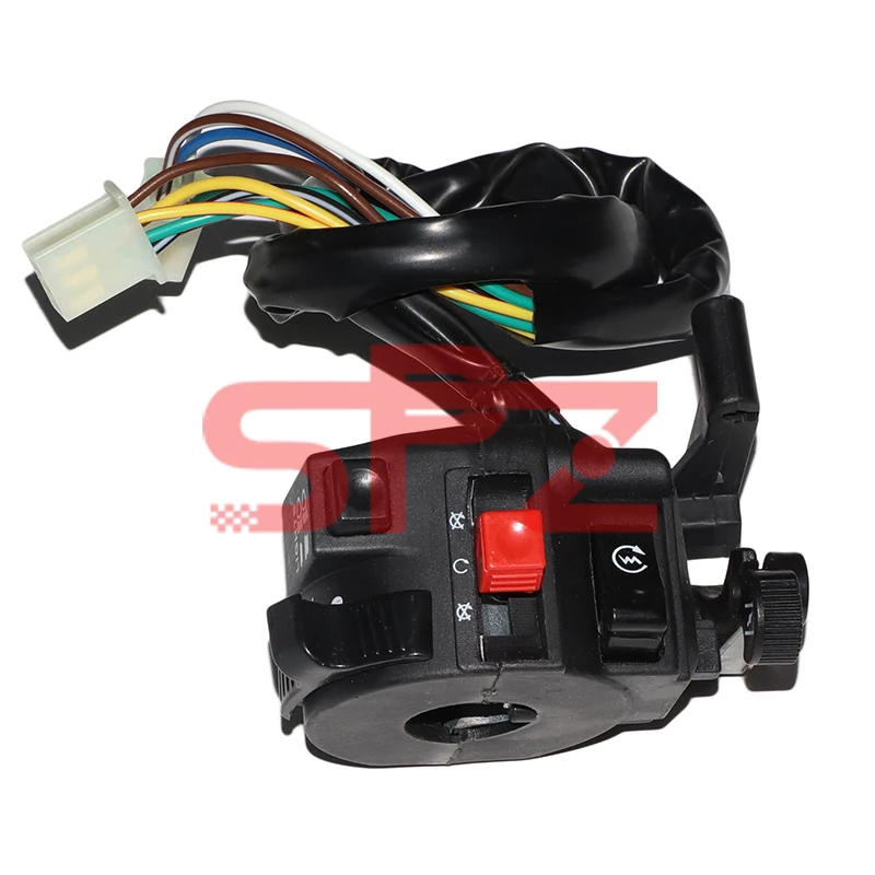 

Four functions with damper start switch 6+3 plug-in suitable for 50CC-110CC electric motorcycle off-road ATV switch assembly