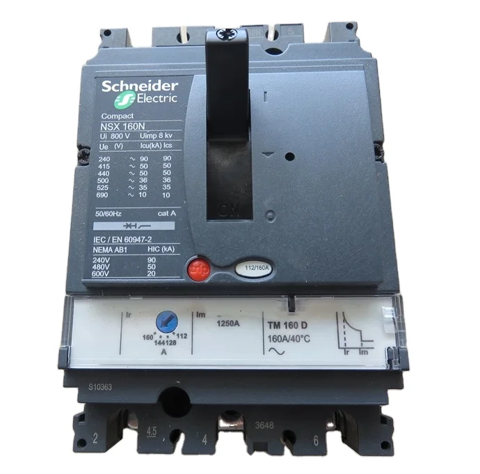 

Molded case for circuit breaker air switch NSX100N 16A 3P LV429847 Circuit breaker for Schneider