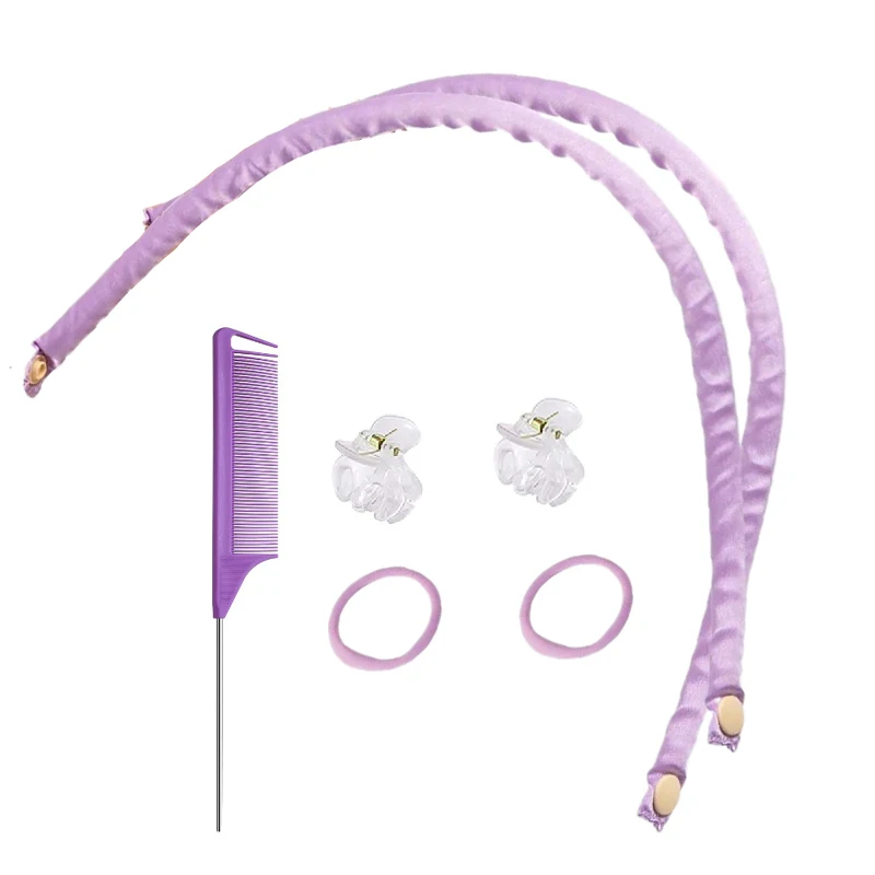 Hair Curling Tools Mini Thin Heatless Hair Curling Headband Effortless Overnight Curls for Lazy Girls