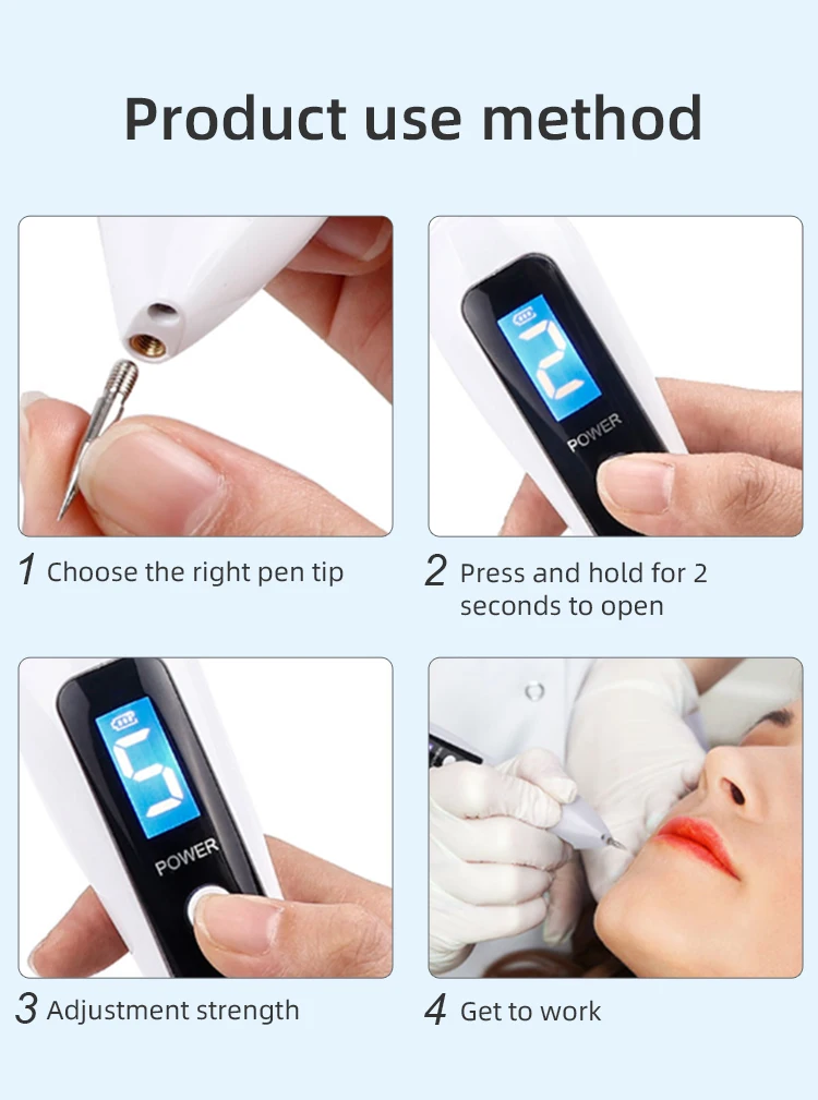 Etichete Picosecundă Laser Plasma Pen Eliminarea aluniței Negi Tatuaj Pistrui Pete întunecate Produse faciale Instrumente de îngrijire a pielii_voghion.com