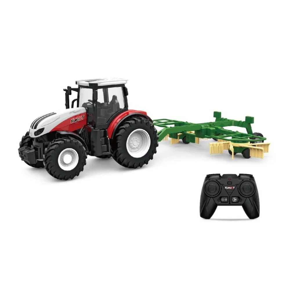 1/24 2.4G Remote Control Tractor LED Light Farmer Engineering Vehicle Modle Truck Farming Toy for Boys Kid Gift 4