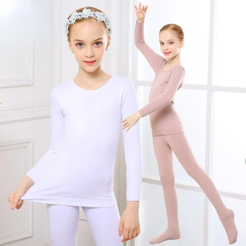 Girls Underwear Set Autumn Winter Fleece Warm Thermal for Kids 10 12 Years children underwear suits children clothes