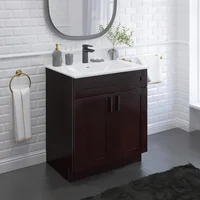 Bathroom Vanity Sink Base Ready-to-Assemble Bathroom Cabinet 24"/30'/36" Width (Vanity Base in Espresso Shaker, 30 inch) 1