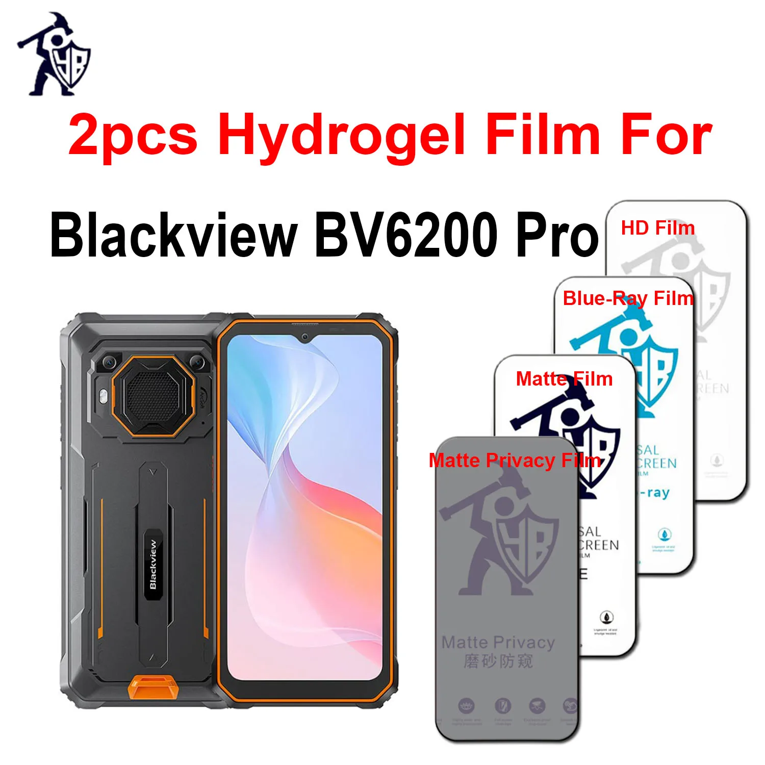 

2 шт. матовая Гидрогелевая пленка для Blackview BV6200 Pro HD, Защита экрана для Blackview BV6200 Pro, матовая/Blueray/конфиденциальная пленка