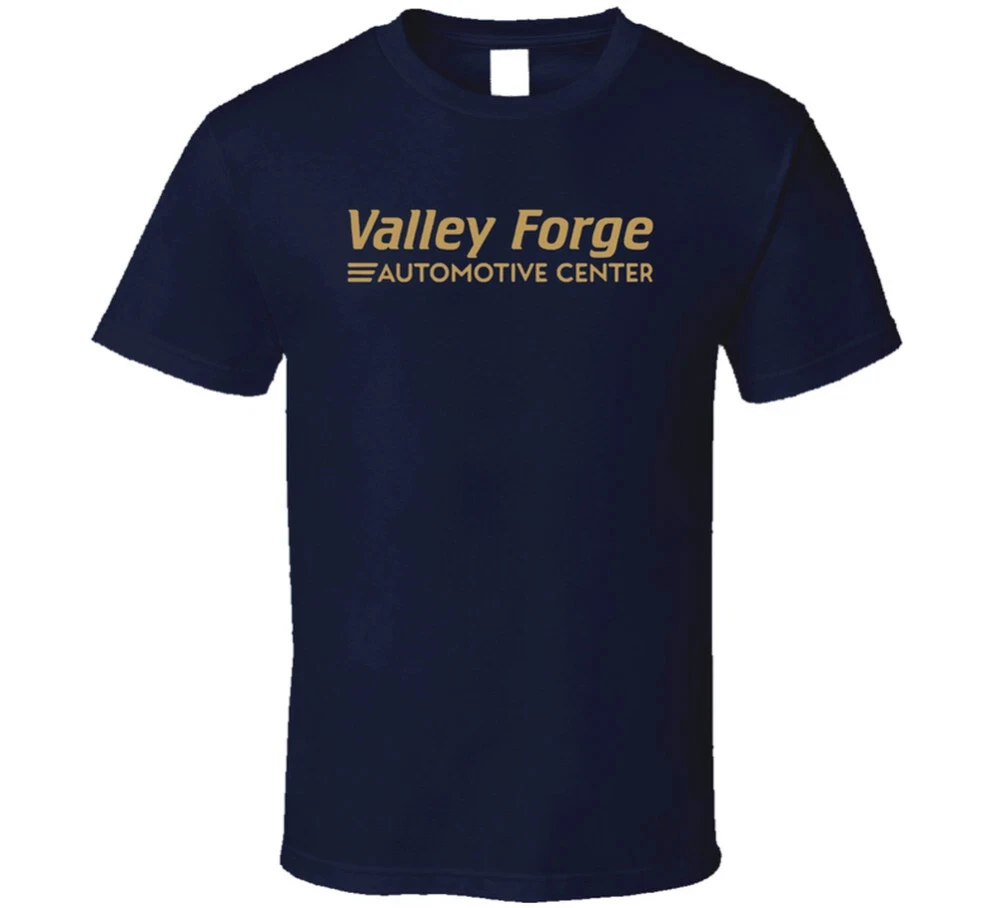 Valley Forge Automotive Center Tires TV-Serien-Fan-Grafik Kurzarm-T-Shirts für Herren und Damen, Schwarz, Casual, Rundhals-T-Shirt