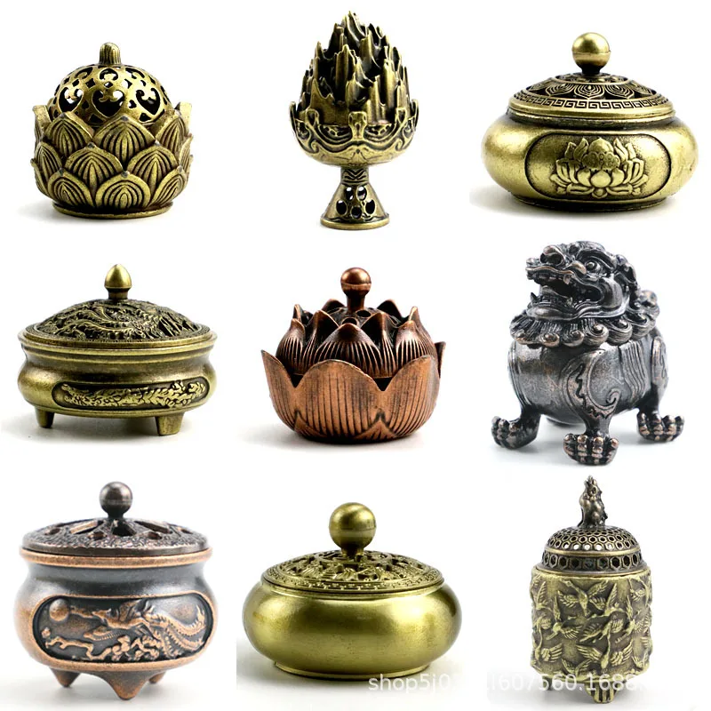 Porte-encens Rétro En Zinc - Support Pour Bâtons D'encens - Décoration Zen Pour Méditation Et Salon