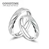 Trendy Pure 100% 925 Sterling Silver Wedding Ring Frosting 1 Piece Egagement Band For Couple Anniversary Jewelry For Woman Man 1