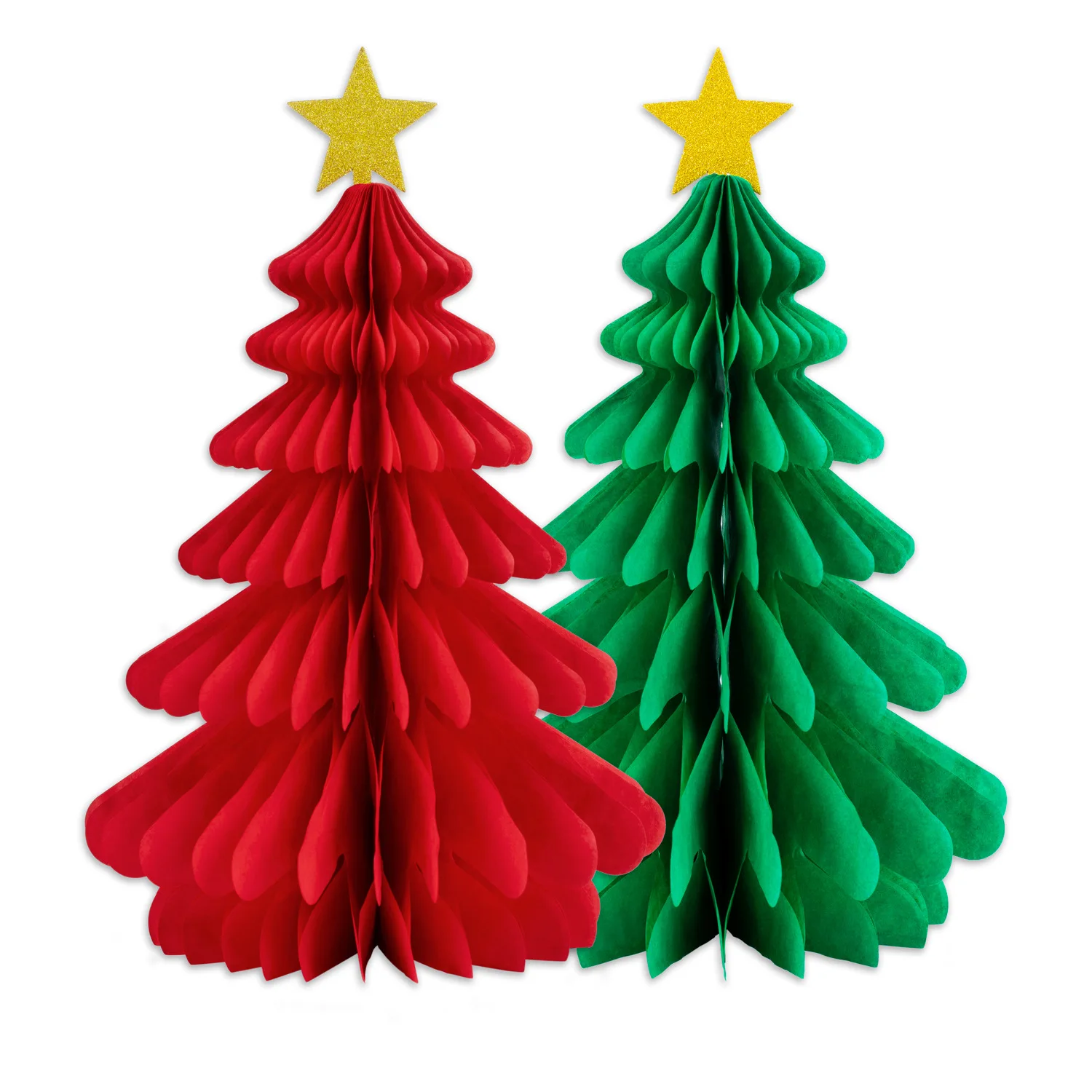 

25 см Рождественская елка украшение бумажная сотовая Золотая звезда Рождество С Новым Годом 2024 рождественские украшения Декор для дома