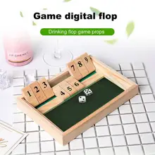 

Dice Game Hand-eye Coordination Early Education Reliable Shut The Box Dice Game for Children