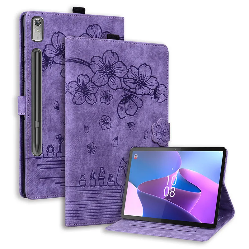 Cute Cat Imprinted Flip Cover Case for Tablets - 2023 Edition