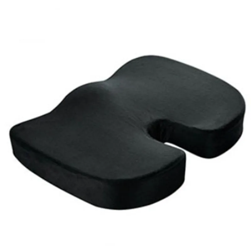 1PC Gel Orthopedic Chair Cushion Summer Velvet Office Sitting Antistress Seat Memory Foam U Coccyx Comfort Protect Pad Mesh Gift blue cushions Cushions